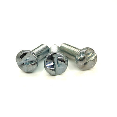 Blue Zinc Plated Carbon Steel One-Way S-Slot Security Screw – Tamper-Proof Design for Fence Panels