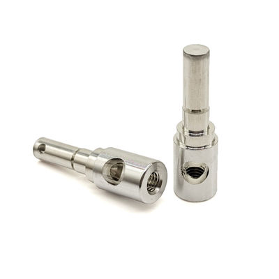 Custom CNC Turned Stainless Steel Metal Connector ±0.005mm Tolerance with Special Head and ZINC Finish