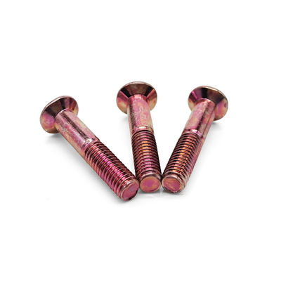 DIN Standard PVD Coated Stainless Countersunk Phillips Screw Half Thread for Mechanical Dimensions Testing