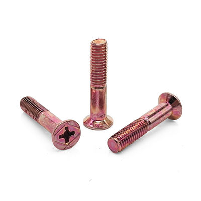 DIN Standard PVD Coated Stainless Countersunk Phillips Screw Half Thread for Mechanical Dimensions Testing