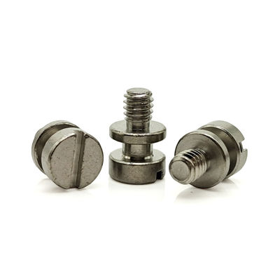 ZINC Finish A2-70 Stainless Steel Double-Step Slotted Screw for Reliability Test of Mechanical Dimentions