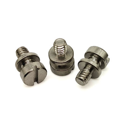 ZINC Finish A2-70 Stainless Steel Double-Step Slotted Screw for Reliability Test of Mechanical Dimentions