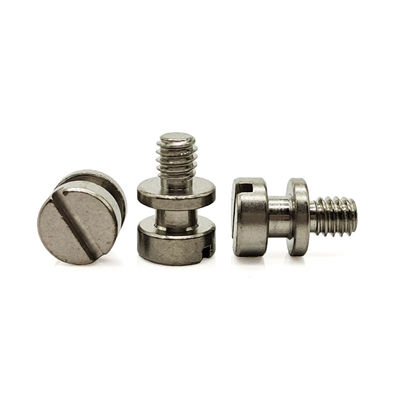 ZINC Finish A2-70 Stainless Steel Double-Step Slotted Screw for Reliability Test of Mechanical Dimentions