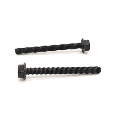 Black Zinc Plated Hex Flange Bolt 8.8 Grade M8-M12 DIN 6921 for Engine Brackets