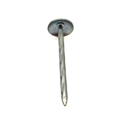 Galvanized Steel Roofing Nail – Large Flat Head & Grooved Shank for Anti-Slip Grip
