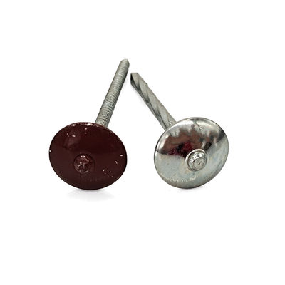 Galvanized Steel Roofing Nail – Large Flat Head & Grooved Shank for Anti-Slip Grip