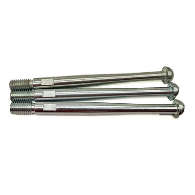 Precision CNC Turned Round Head Bolt - Custom Non-Standard Dimensions & Threads