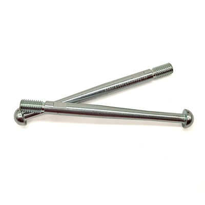 Precision CNC Turned Round Head Bolt - Custom Non-Standard Dimensions & Threads
