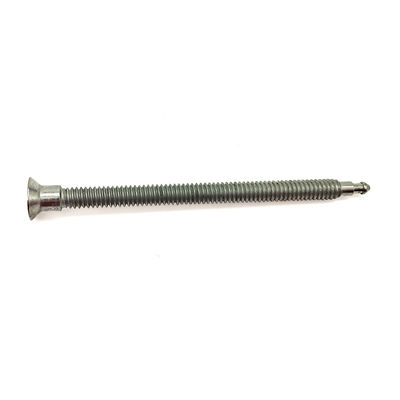 Custom Countersunk Phillips Machine Screw with Plain Finish Non-Standard Thread Tail in Stainless Steel