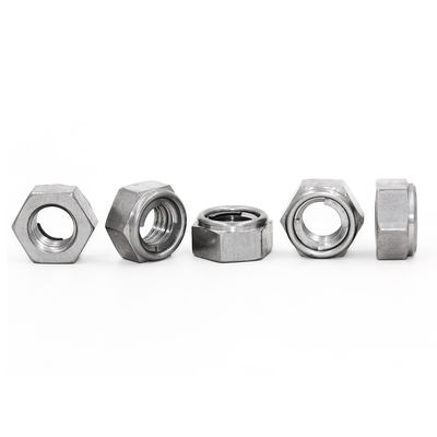 A2/A4 Stainless Steel Self-Locking Hex Nut M6/M8/M10 Sizes for Industrial Vibration Resistance