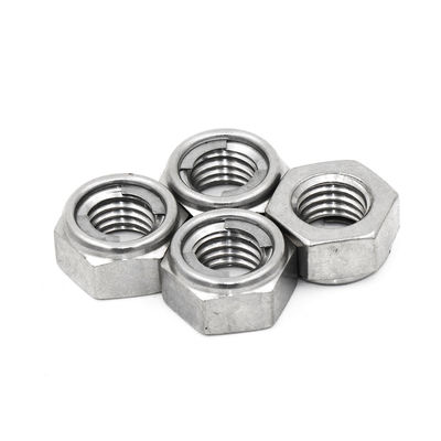 A2/A4 Stainless Steel Self-Locking Hex Nut M6/M8/M10 Sizes for Industrial Vibration Resistance
