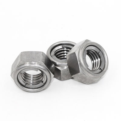 A2/A4 Stainless Steel Self-Locking Hex Nut M6/M8/M10 Sizes for Industrial Vibration Resistance