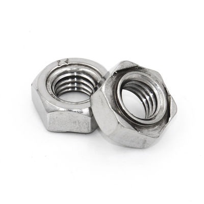 High Strength A2 Stainless Steel Hex Weld Nut Nickel Plated Finish for Automotive M6/M8/M10/M12