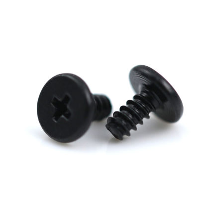 Black Zinc Plated M1.4 Phillips Flat Head Precision Screw Micro Size for Electronics