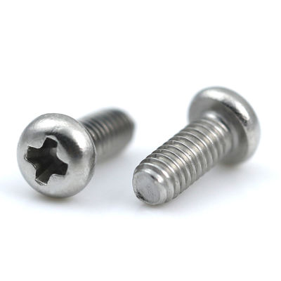 A2-70 Stainless Steel M1.7 Phillips Pan Head Precision Screw for Electronics Applications