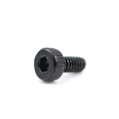 Metric Black Zinc Plated Cylinder Head Thumb Screw RoHs Certified and Straight Knurled Grip for Industrial Applications
