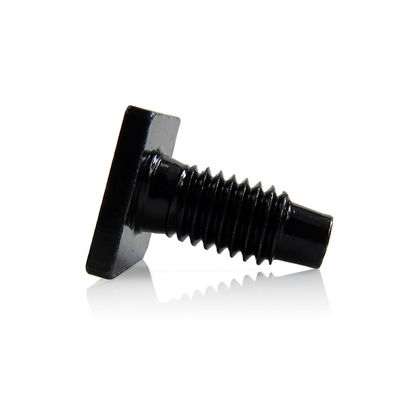 Black Zinc Plated Square Head T-Bolt – Serrated Thread Tail for Machinery Rail/Steel Frame