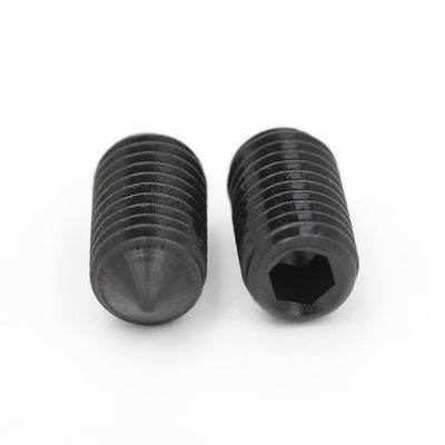 SGS Approved Grade 12.9 Black Zinc Steel Hexagon Socket Cone Point Set Screws for Secure Fastening