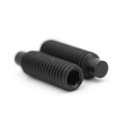 Steel Material Black Zinc Hex Socket Half Dog Point Grub Screw for Precise Fastening