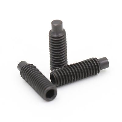 Steel Material Black Zinc Hex Socket Half Dog Point Grub Screw for Precise Fastening