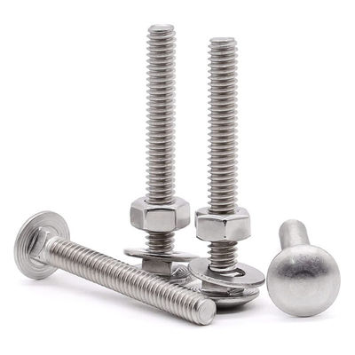 316 Stainless Steel M8 Carriage Bolts Round Head Metal Bolt For Fastening And Decoration