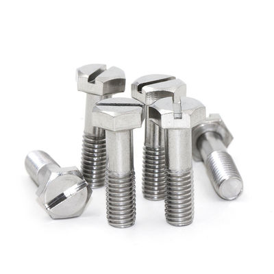 Industrial Grade 304 Stainless Steel Fine Threaded Slotted Hex Bolts Length 1mm-500mm