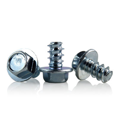 WN5447 Hex Flange Head Self Tapping PT Thread Forming Screw Plain Finish for Fastening
