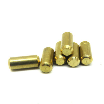 Cylindrical Brass Dowel Pins Bright Finish Uncoated With Customized Size