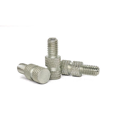 Steel CNC Turned Zinc Plated Thumb Screw Double Diamond Knurls Anti-Slip Grip Black Oxide Finish